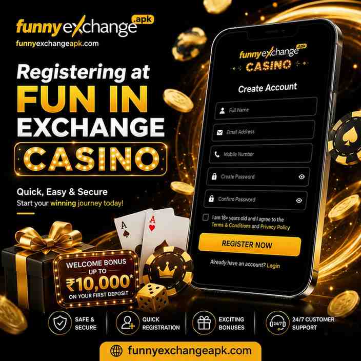 Registering at Fun In Exchange Casino​